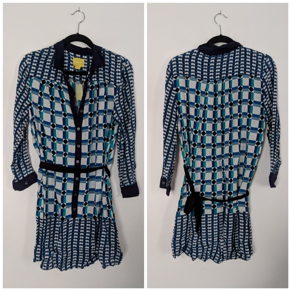 Maeve anthro tunic long sleeve button down dress - Picture 8 of 8